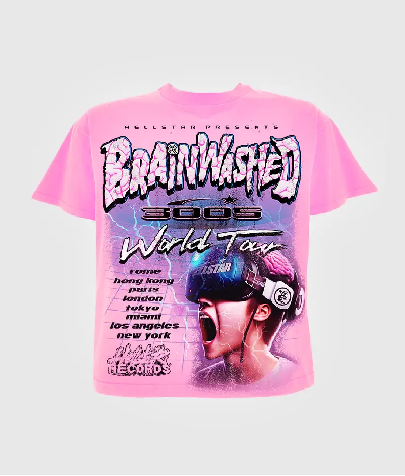 Hellstar Brainwashed World Tour Shirt Hellstar Brainwashed World Tour Shirt