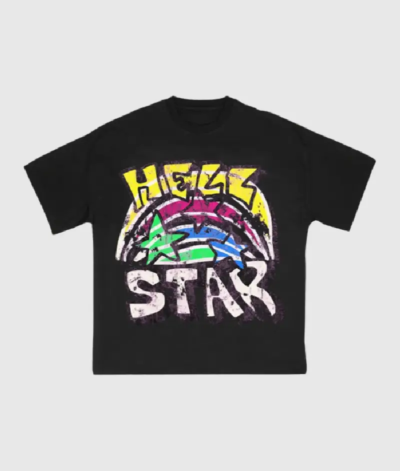 Black Hellstar Graphic T-Shirt Black Hellstar Graphic T-Shirt