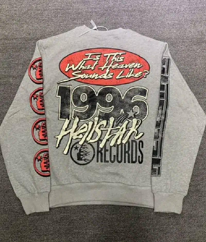 Hellstar Studios Records Sweater Grey Hellstar Studios Records Sweater Grey