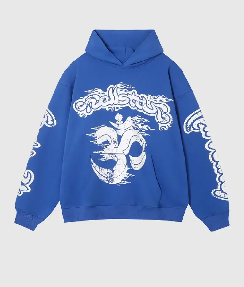Hellstar Hoodie Studios Records Yoga Blue Hellstar Hoodie Studios Records Yoga Blue