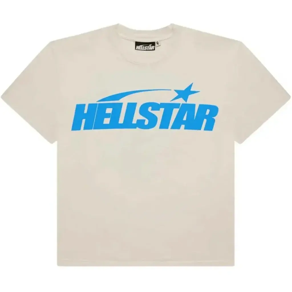 Hellstar Classic T-shirt White & Blue Hellstar Classic T-shirt White & Blue